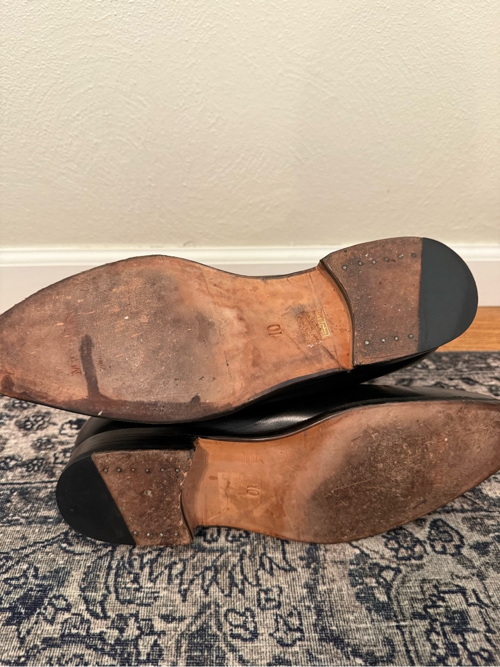 Meermin Men’s 10 Black Leather Chelsea Boots - Picture 5 of 7